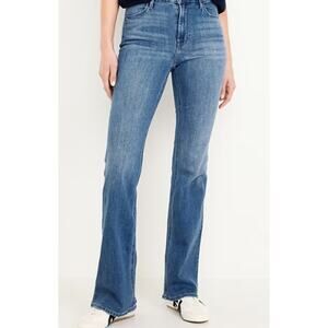 Women Old Navy High-Waisted Wow Flare Jeans Medium Wash 10